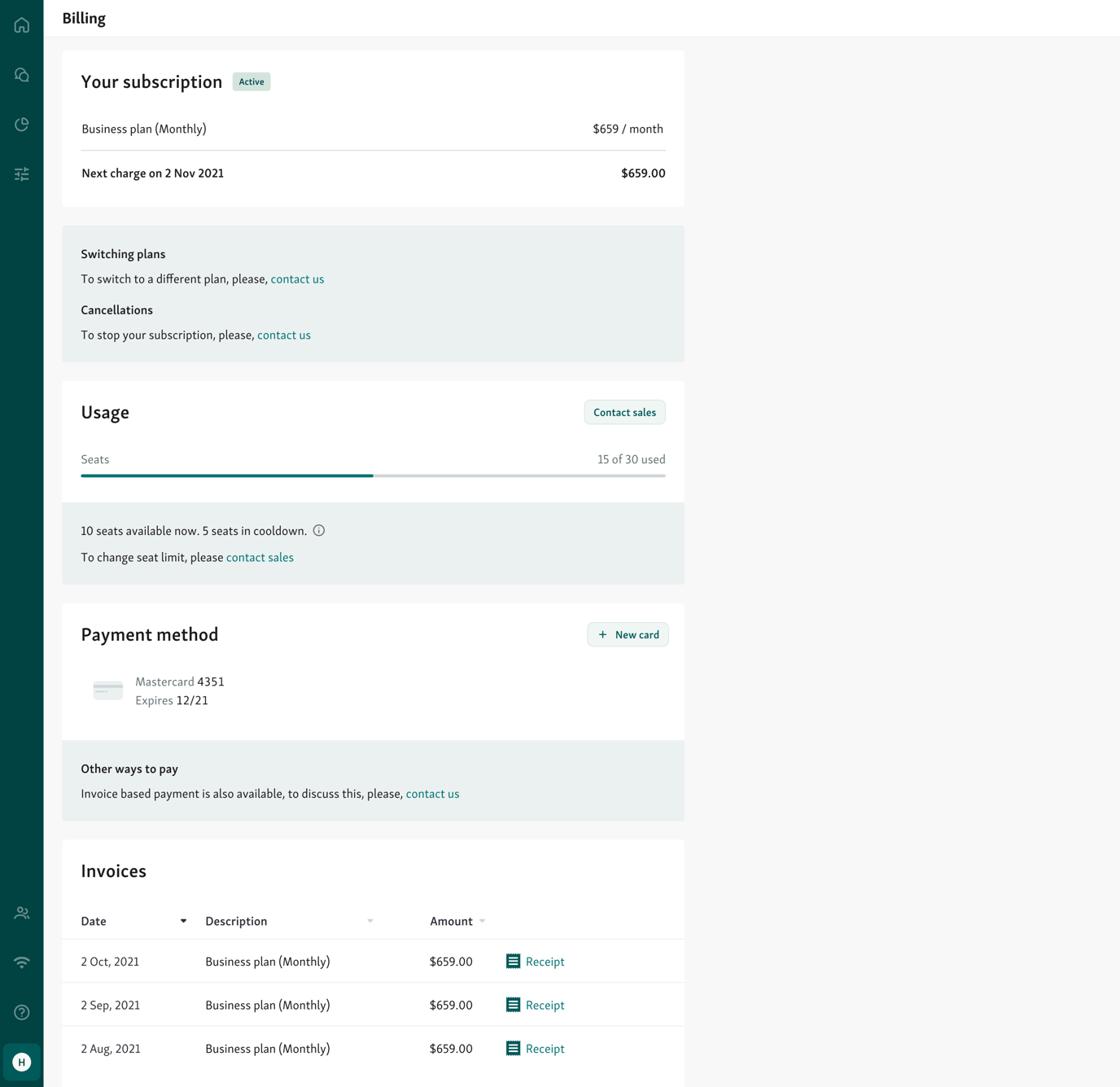 Billing Overview
