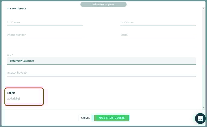 add+label+in+visitor+window