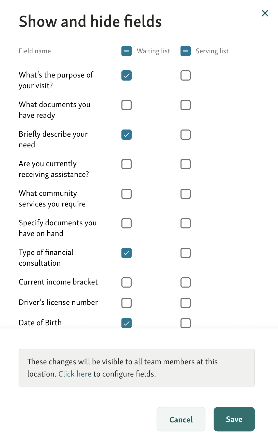 Create and manage Custom Input Fields