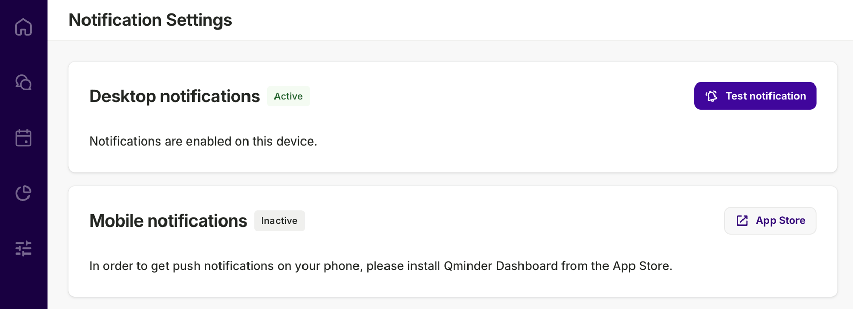 Computer Notifications Maker Set real-time notifications