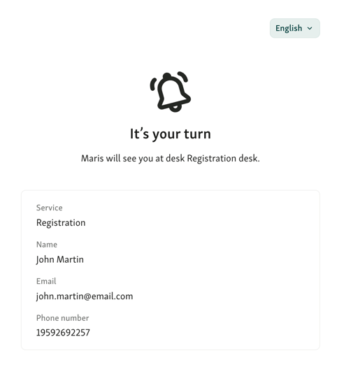 Virtual queuing with remote sign-in