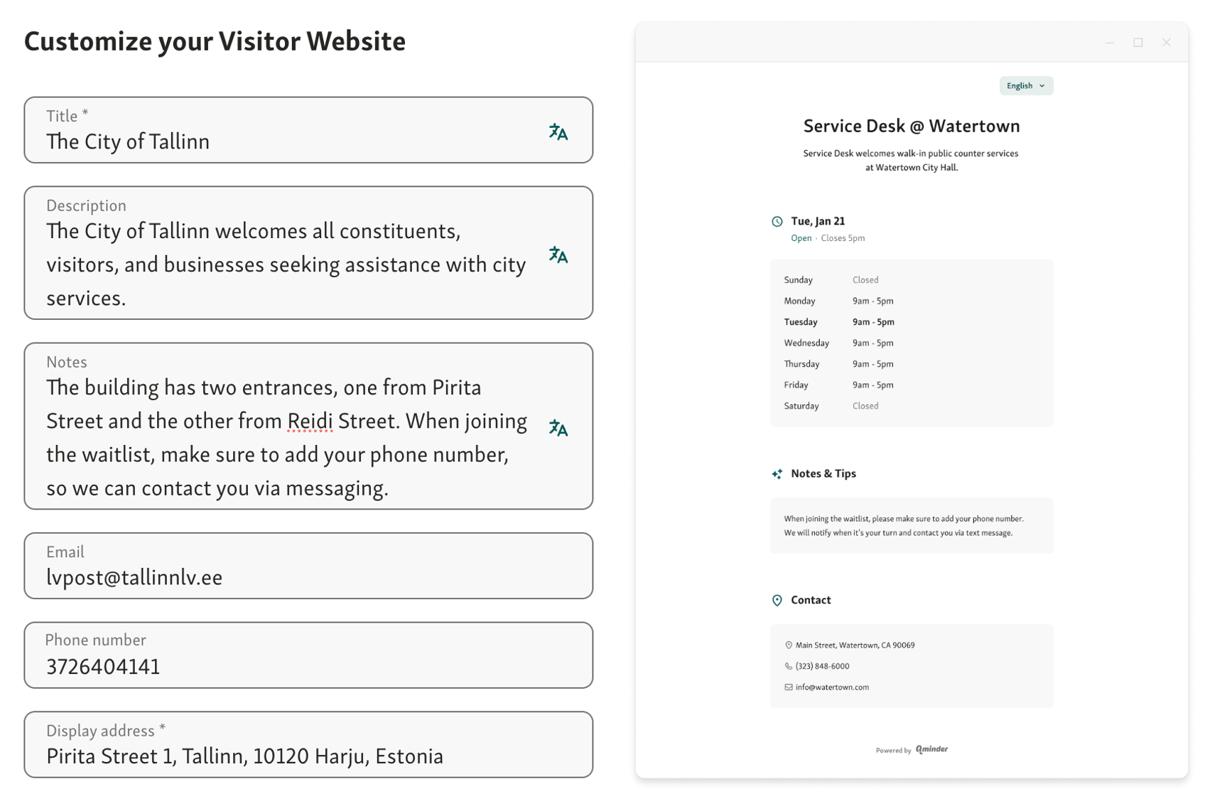 Set up QR code check-in