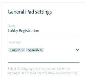 general ipad settings